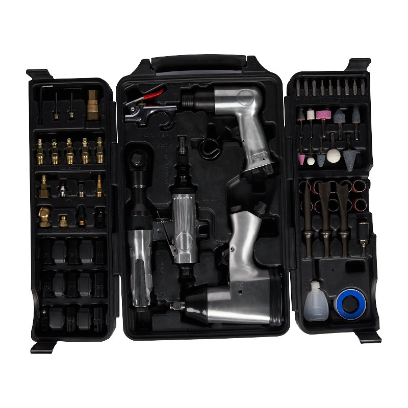  XINXING XQ-T13 71PC KIT D'OUTILS PNEUMATIQUE, 1/2" AIR IMPACT 3/8" CLIQUET 150MM MARTEAU 1/4" MEULEUSE, AVEC ACCESSOIRES, BMC SET